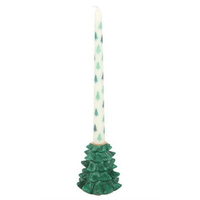 Something Different Fir Tree Candle Holder Green (One Size) from B&Q