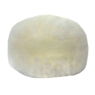 Eastern Counties Leather Sheepskin Pouffe Natural (One Size) from B&Q