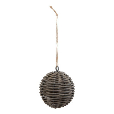 B&Q -  The Noel Collection Wicker Bauble Brown (One Size)