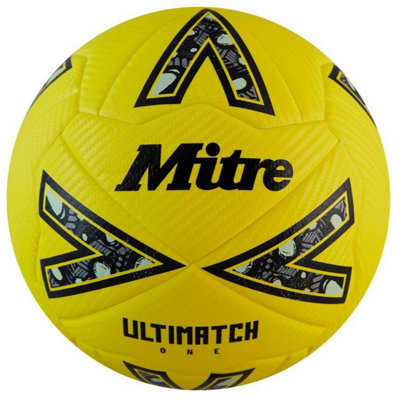  - Mitre Ultimatch One 24 Football Yellow/black/grey (4)