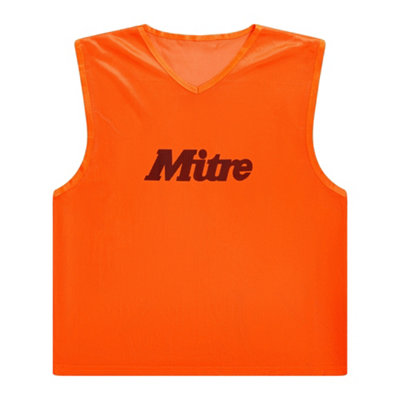 B&Q Mitre Unisex Adult Pro Training Bib Neon Orange (M-L)