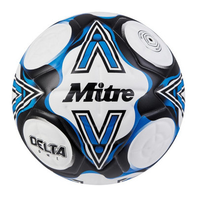  - Mitre Delta One 24 Football White/black/blue (4)