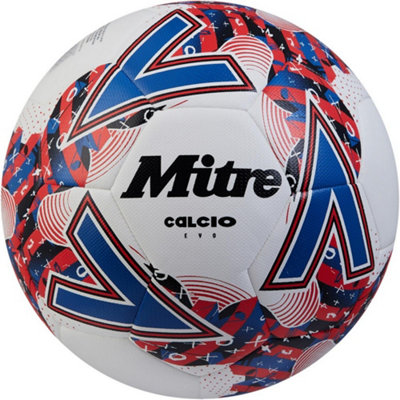 Mitre Calcio Evo 24 Football White/black/blue (3) from B&Q