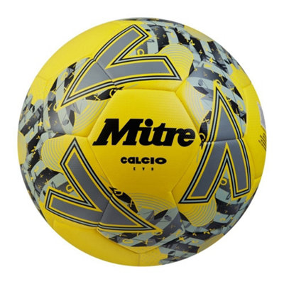 Mitre Calcio Evo 24 Football Fluro Yellow/black/grey (4) from B&Q