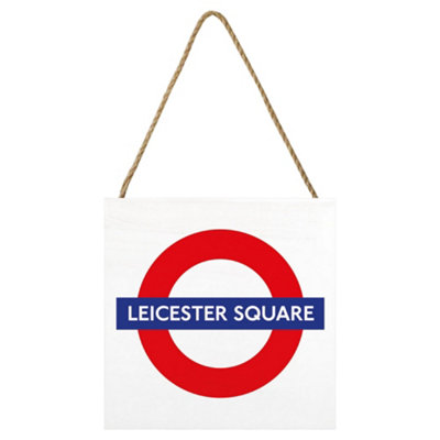  - Transport For London Leicester Square Plaque Multicoloured (20Cm X 20Cm)