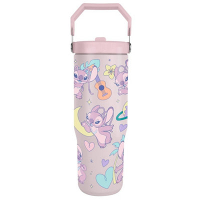 Lilo & Stitch Planetary Angel 880Ml Travel Mug Pink (One Size) from B&Q