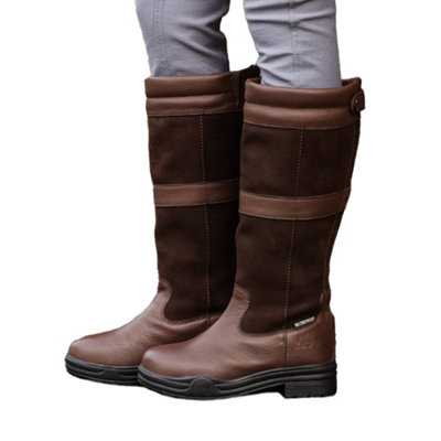  - Brogini Unisex Adult Hollingworth Leather Zip Country Boots Brown (3.5 Uk Wide)