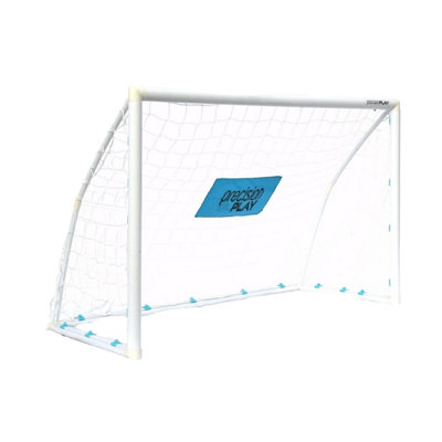  - Precisionplay Patent Football Goal Set White (8Ft X 6Ft)