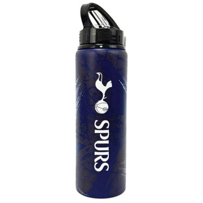 Tottenham Hotspur Fc Patterned Aluminium Water Bottle - Navy/White/Blue - Image 3
