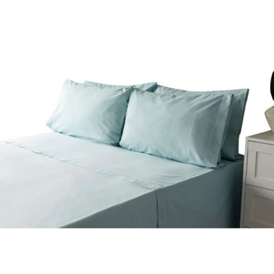 Belledorm Percale Fitted Sheet Duck Egg (Single) from B&Q