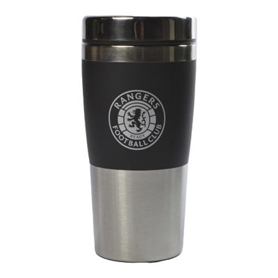 B&Q Rangers Fc Executive Metallic Travel Handleless Mug Metallic/black (One Size)