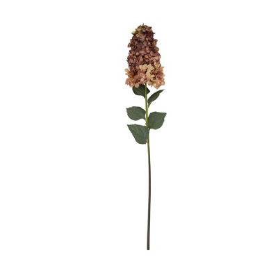 Hill Interiors Spear Hydrangea Artificial Flower in Burgundy - Image 6