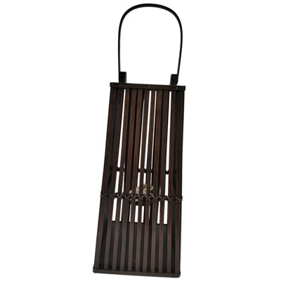 Hill Interiors Silo Wicker Candle Lantern Brown (88Cm X 35Cm X 35Cm) from B&Q