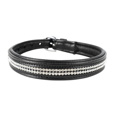 Benji & Flo Diamante Dog Collar Black (Xs) from B&Q