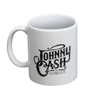 Johnny Cash Logo Mug White (One Size) from B&Q