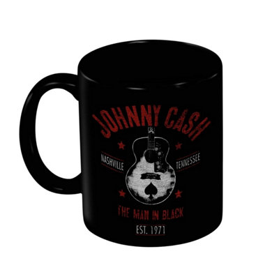 Johnny Cash Man In Black Mug Black (One Size) from B&Q