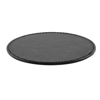 Midocean Posa Pu Round Coaster Black (One Size) from B&Q