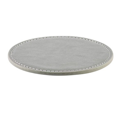 Midocean Posa Pu Round Coaster Stone Grey (One Size) from B&Q