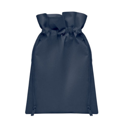 B&Q Blue Midocean Okurimono Rpet Drawstring Gift Bag (One ) Small