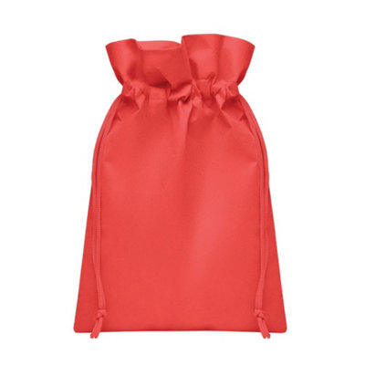 B&Q Red Midocean Okurimono Rpet Drawstring Gift Bag (One ) Small