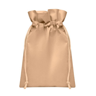 B&Q Ivory Midocean Okurimono Rpet Drawstring Gift Bag (One ) Small