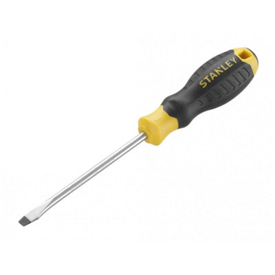  - Stanley Hand Tools Cushion Grip ScrewdriverFlared Tip Multi Colour (5.5 X 100mm)