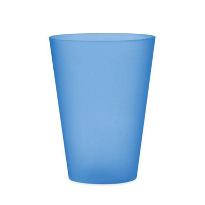 Midocean Festa Large Reusable 500Ml Cup Transparent Blue (One Size) from B&Q