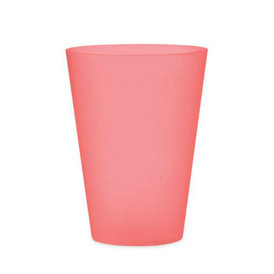 Midocean Festa Large Reusable 500Ml Cup Transparent Red (One Size) from B&Q