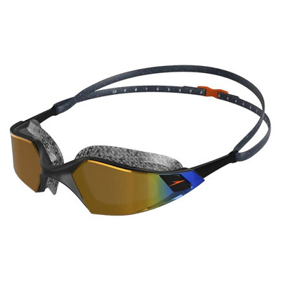 Speedo Unisex Adult Aquapulse Pro Swimming Goggles Oxid Grey/black/orange (One Size) from B&Q