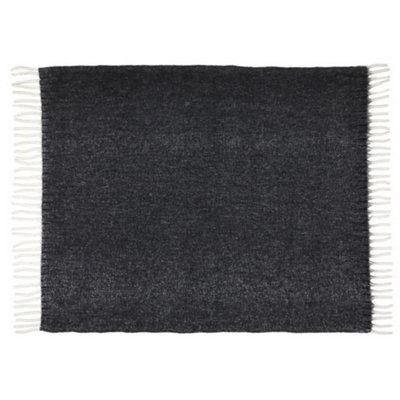  - Floso Dolly Recycled Polyester Recycled Blanket Solid Black (One Size)