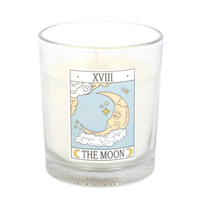 Something Different The Moon Vanilla Vintage Tarot Scented Candle - Teal - Image 3