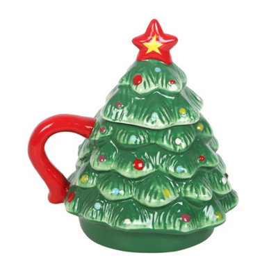 Something Different Nostalgic Christmas Tree Mug Green (One Size) from B&Q