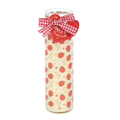 Something Different Apple Pie Print Tube Candle Multicoloured (One Size) from B&Q
