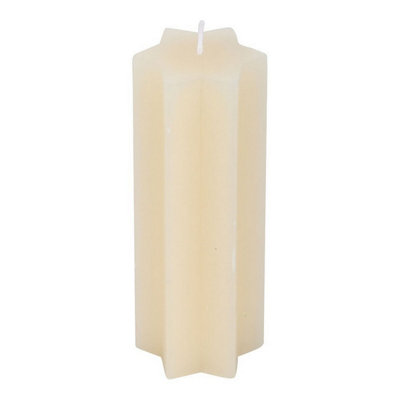 Something Different Starry Night Star Taper Candle Cream (One Size) from B&Q