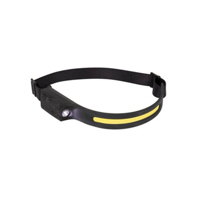 B&Q -  Pharus 2 In 1 Head Torch Black/yellow (One Size)