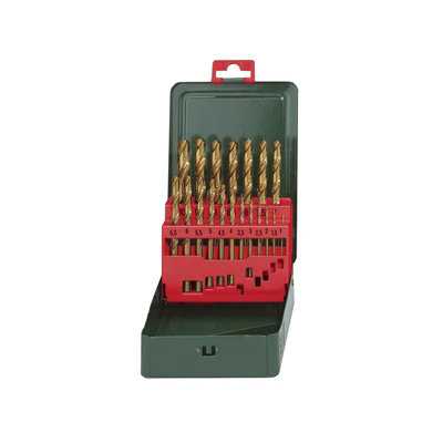 Metabo Hss-Tin Drill Bit Set19 Piece Multi Colour (One Size) from B&Q