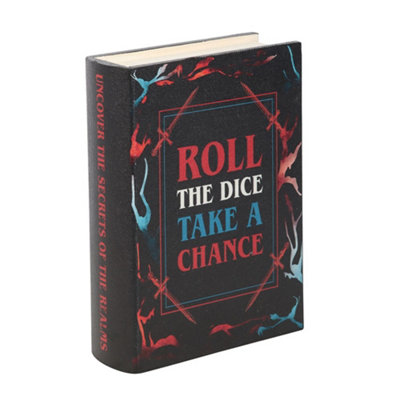 Something Different Roll The Dice Take A Chance Storage Box Black (One Size) from B&Q