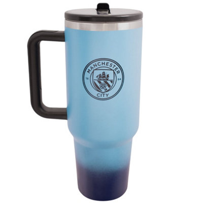  - Manchester City Fc Crest Tumbler Sky Blue/black (One Size)