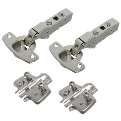 Cabinet Hinge & Mount Plate (2 Pack) Compatible for Universal 9071206 - Image 2
