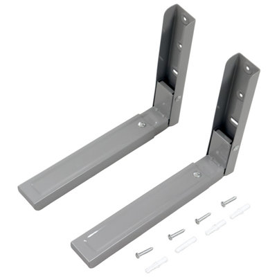 B&Q -  Universal Microwave Wall Brackets (1 Pack) Compatible For CandyHaierHoover