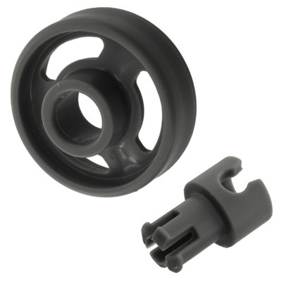 B&Q -  Dishwasher Lower Basket Wheel For Belling 444445898Idw604 Whi (Pack Of 182621371)