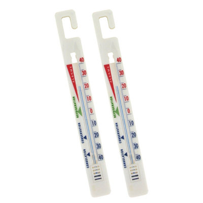 B&Q -  Fridge Freezer Stick Thermometer For CandyHaierHooverPack Of 2