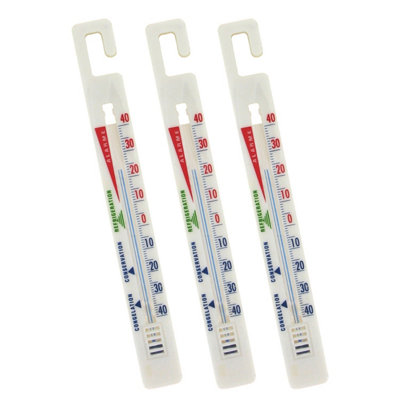 B&Q -  Universal Fridge Freezer Stick ThermometerPack Of 3