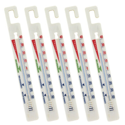 B&Q -  Fridge Freezer Stick Thermometer For LgRussell HobbsSamsungPack Of 5