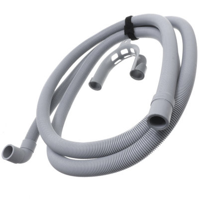 Reliapart Drain Outlet Hose & Hook 19/21mm Bent End BekoGrundigLogik 2.5M from B&Q