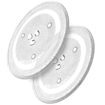 Reliapart Microwave Turntable Glass Plate 6 Fixers Whirlpool Hotpoint Indesit 288mm X 2 from B&Q