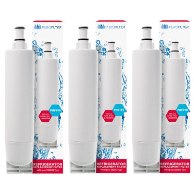 B&Q -  Compatible Wf01 Purofilter Water Filter For Whirlpool Sbs002 Usc009 Usk009 X 3