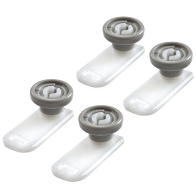 Reliapart Upper Basket Wheel & Holder (4 Pack) Compatible For For Miele G Series 07649011 from B&Q
