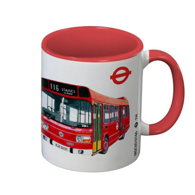 Transport For London London Bus Inner Two Tone Mug White/red (One Size) from B&Q
