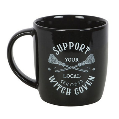 Something Different Support Your Local Witch Coven Mug Black (One Size) from B&Q